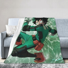 My Hero Academia Hoteldecke, Anime-Decke für Bett, Sofadecke, ultraweiche Fleecedecke für Schlaf- und Wohnzimmer, 152 x 127 cm
