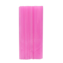 Canudo descartável flexível de plástico FensXil, pacote com 100 unidades, ideal para bebidas em bares e banquetes.