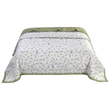 LKWLPD Cooling Blanket King Size Summer Soft Blanket Skin Friendly Plain Print Washed Cotton Blended Breathable Blankets for Household Travel Camping