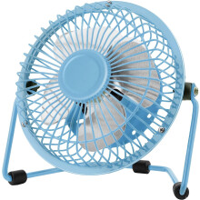 Tutuviw Tragbarer USB-Ventilator, Tischventilator, Mini-Metallventilator, blau