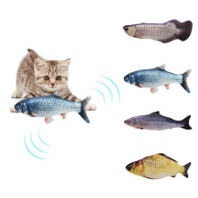 JANDEL30CM Kattelegetøj Katte-teaser Simuleringsfisk Legetøj Kat Mint USB-opladning Sølv Arowana Send Motorkerne Til Udskiftning