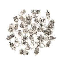 30 gemischte Eulen-Anhänger zum Selbermachen von Schmuck, Basteln, 1,3–2,2 cm