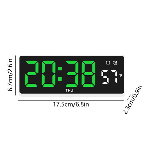 Ξυπνητήρι LED Summercome 6,8", 3 επίπεδα ρύθμισης φωτεινότητας, 2