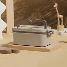 Boîte à bento multicouche karymi, boîte à lunch portable en plastique et acier inoxydable 304, compatible micro-ondes, idéale pour le bureau et