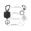 3Pack Vertical 2Card Badge Holder and Heavy Duty Retractable Keychain 4