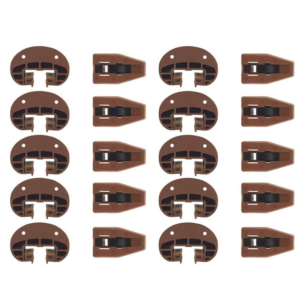 Drawer Slides Guides Plastic 10Pairs With Roller Undermount Stopper For Dresser Replacement Parts 9423501550026