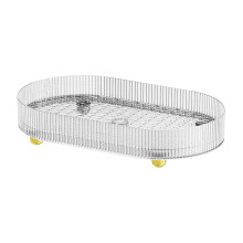 YOBOLK Abtropfmatte für Geschirr (38 x 22 cm), Tassenablage für die Küchenarbeitsplatte, Abtropfschale für Kaffee und Tee, geeignet für Obst,