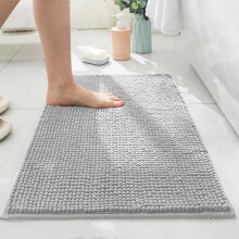 Tappeti da bagno Kdkad, tappetini da bagno super assorbenti a pelo lungo, tappeto antiscivolo in ciniglia a pelo corto ultra denso per casa, camera