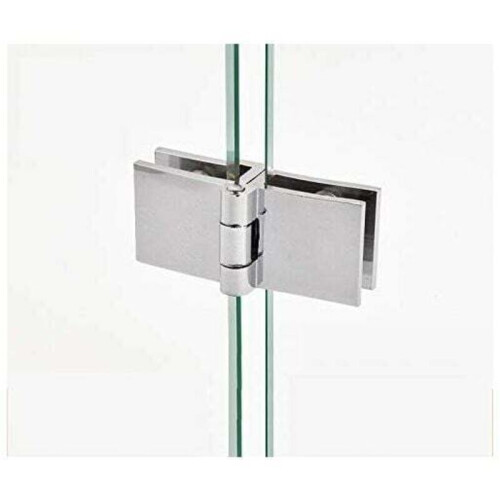 Glass Door Clamp Hinge 180 No-Drill 2 pcs 2