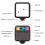 2X RGB LED πλήρωσης φως πλήρωσης φως βιντεοδιάσκεψης φως τσέπης LED Vlog πλήρες έγχρωμο 2