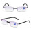 Faltbare Lesebrille, Schwarz, Stärke 400 8