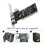 Κάρτα 3 θυρών IEEE1394Firewire, προσαρμογέας PCI Firewire, κάρτα ελεγκτή IEEE1394PCI για επιτραπέζιο 2