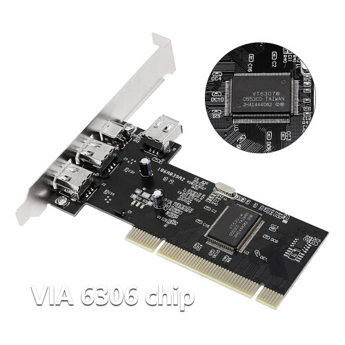 Κάρτα 3 θυρών IEEE1394Firewire, προσαρμογέας PCI Firewire, κάρτα ελεγκτή IEEE1394PCI για επιτραπέζιο 2