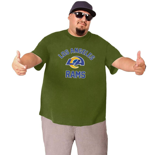 Μπλούζα L.A_ Rams Ανδρών με μεγάλο και ψηλό αθλητικό κοντό μανίκι με λογότυπο ομάδας 2