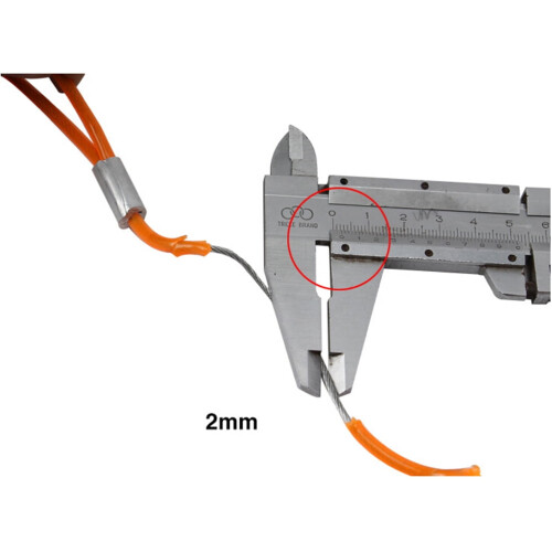 Sexagesimo Retractable Motorcycle Cable Lock Reminder - Green 2