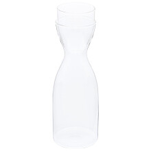 Bollitore in vetro trasparente a forma di umanoide creativo Bottiglia d'acqua in vetro Bollitore in vetro