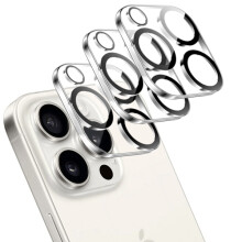 [3 kpl] yhteensopiva iPhone15Pro karkaistun lasin linssisuojan kanssa - kameran suojaus, naarmuuntumaton