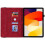 Capa de couro para tablet compatível com Xiaomi Redmi Pad SE de 11 polegadas (vermelha) 3
