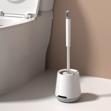 Kcavykas Toilettenbürste mit langem Griff, weichen Borsten, zur Wandmontage, geeignet für die Reinigung von Badezimmern im Haushalt, keine toten