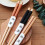 Ιαπωνικά στυλ μυτερά chopsticks οξιάς βασικού χρώματος, οικιακά μπερδεμένα chopsticks 4
