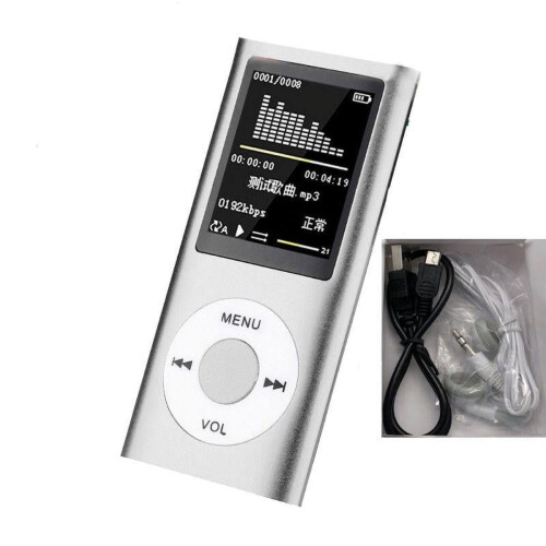 Maynos 8GB MP3/DVD-afspiller, sølv