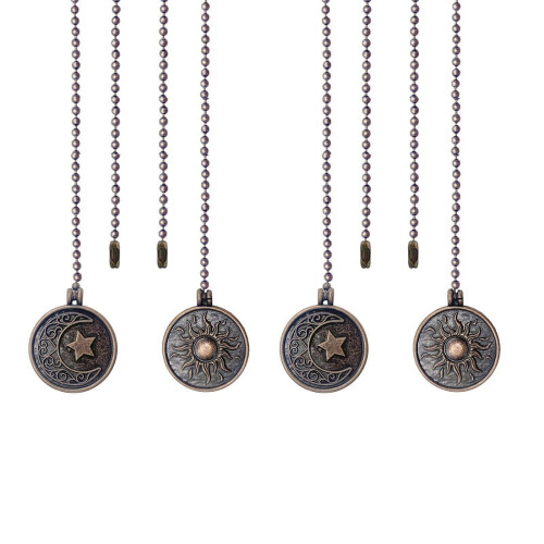 Σετ 4 τεμαχίων αλυσίδας ανεμιστήρα οροφής με μοτίβο, επέκταση αλυσίδων, αλυσίδα