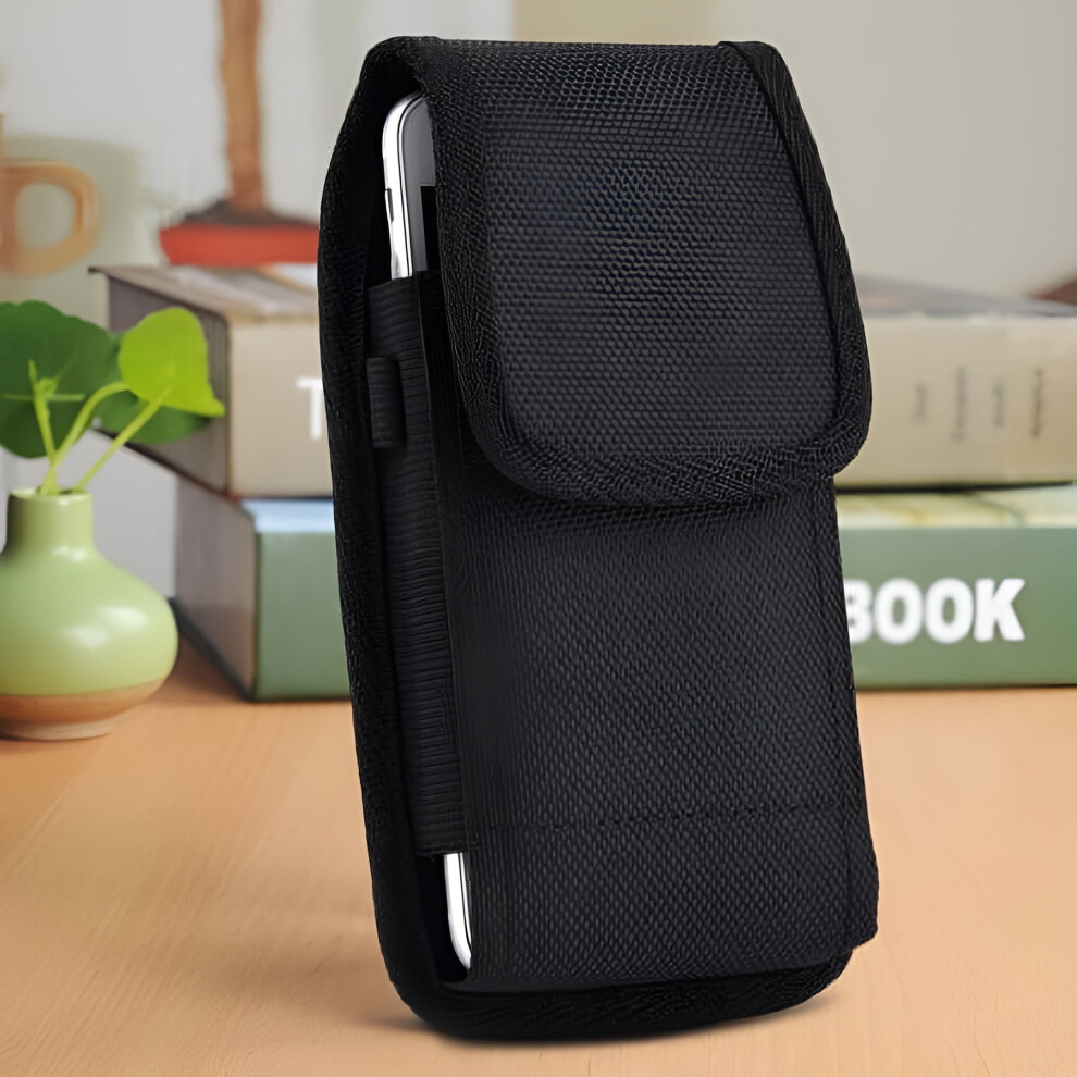 For Compatible With Apple Compatible With Iphone 6 / 6S Vertical Smart Phone Case Pouch Holster W/ Belt Loop New Black 9448196878323