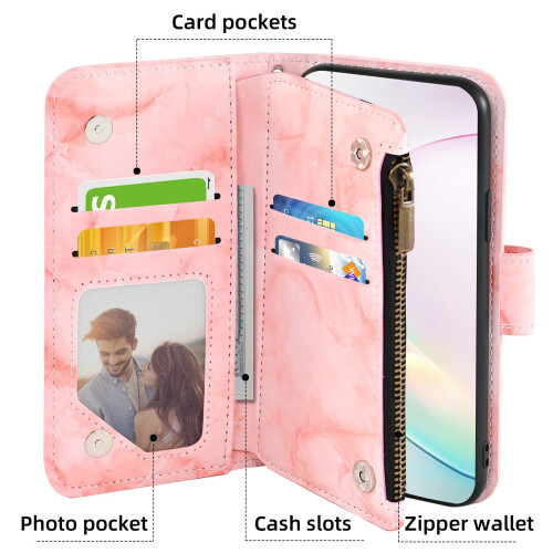 Θήκη Asuwish συμβατή με το Google Pixel1Wallet, δερμάτινη θήκη με αναδιπλούμενη βάση με 1