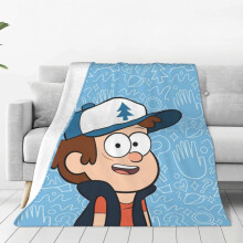 Niedliche Gravity Falls Anime-Decke, Geschenk für Mädchen und Jungen, superweicher, leichter und kuscheliger Flanell, 152 x 127 cm, ganzjährig