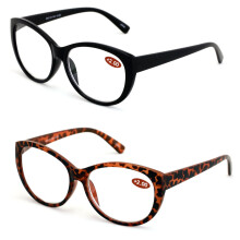 VWE 2 par dame sorte skildpadde læsebriller læsebriller Cateye vintage Jackie O sort brun