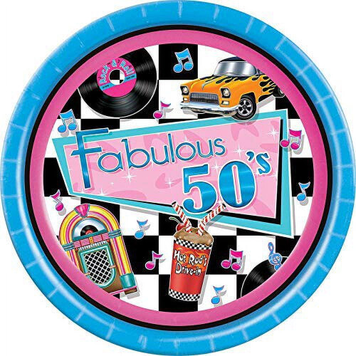 Fabulous50s Luncheon 9" Lautaset (8 kpl) 1