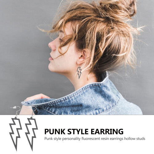Guangmc Punk-stil dekorative øreringe til kvinder - 1 par 1