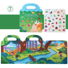 Herbruikbare stickerboeken voor kinderen van 2-4 jaar, raamstickers met activiteitenbladen, educatief speelgoed geschikt voor peuters, verjaardags-