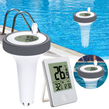 Giyblacko ThermometerPool Floating Easy Read With Indoor Temperature Humidity Wireless Digital Pool IP67 For Swimming Pools Bathtubs Fishbowl Pond