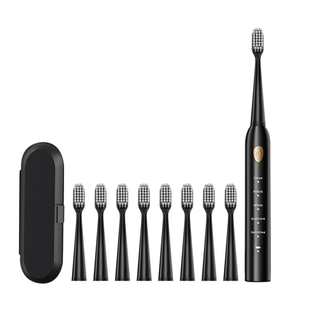 Toothbrush Toothbrush with 8 Brush Heads with Toothbrush Box 5 Cleaning Modes Water Proofing IPX7 Water Proofing Toothbrush