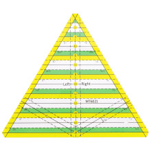 Guangmc Triangle Quilt Ruler Template for Precise Cutting