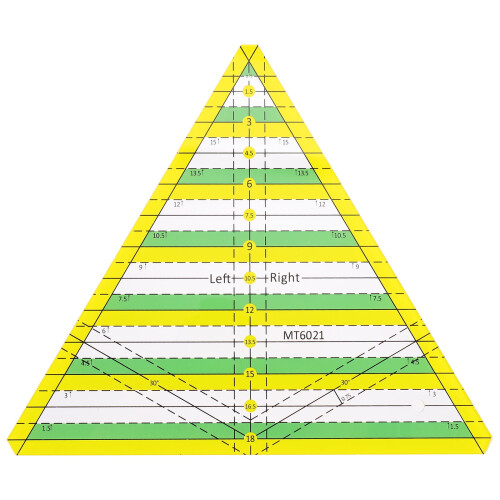 Guangmc Triangle Quilt Ruler Template for Precise Cutting