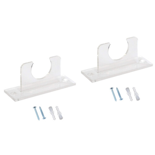 2 Pack Acrylic Baseball Bat Holder Support Wall Mount Display Stand Wall-mounted