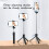 6 in 1 Wireless Bluetooth Selfie Stick with Light, 360 Rotating & Retractable, Compatible with iPhone & Android 3