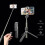 6 in 1 Wireless Bluetooth Selfie Stick with Light, 360 Rotating & Retractable, Compatible with iPhone & Android 6