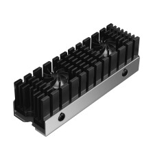 jixopn M.2 NVME Heat Sink 13MM Double Fan Dual Engine Tower Heat Cooler Radiator SATA Interface for 2280 Solid State Drive