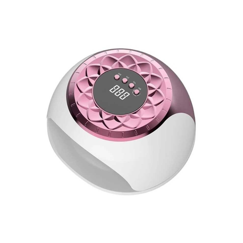 Pink Uv Led Nail Lamp 268W With 57 Leds, Fast Curing Gel Nail Dryer, Smart Sensor Design