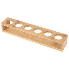 Wine Glass Rack Holds 6 Glasses Rustic Wooden Desktop Organizer for Home and Bar