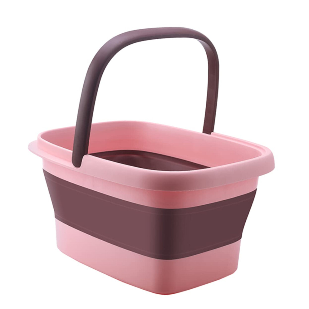 Collapsible Foot Basin with Massage Bumps, Foldable Foot Soak Tub for Home Spa and Pedicure