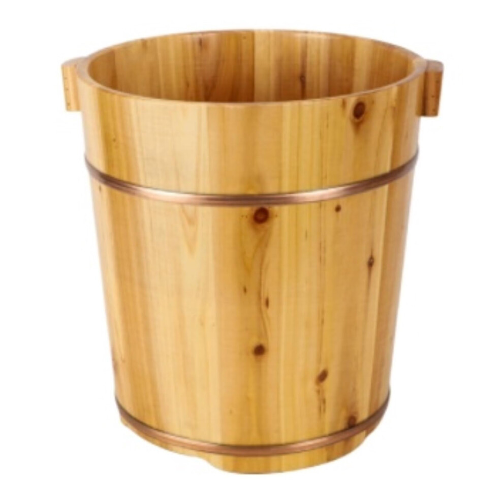 Wooden Foot Bath Soak Tub with Builtâin Massage Roller for Home Spa and Pedicure Use