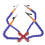 Supporti per saldatura con 4 braccia, alluminio, rosso 10