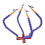 Supporti per saldatura con 4 braccia, alluminio, rosso 8