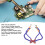 Supporti per saldatura con 4 braccia, alluminio, rosso 4