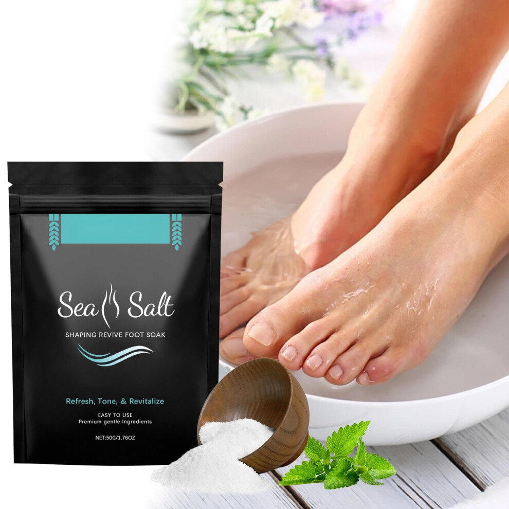 Sea Salt Foot Soak for Tired Feet Fatigue Relief Deep Hydration and Skin Nourishment