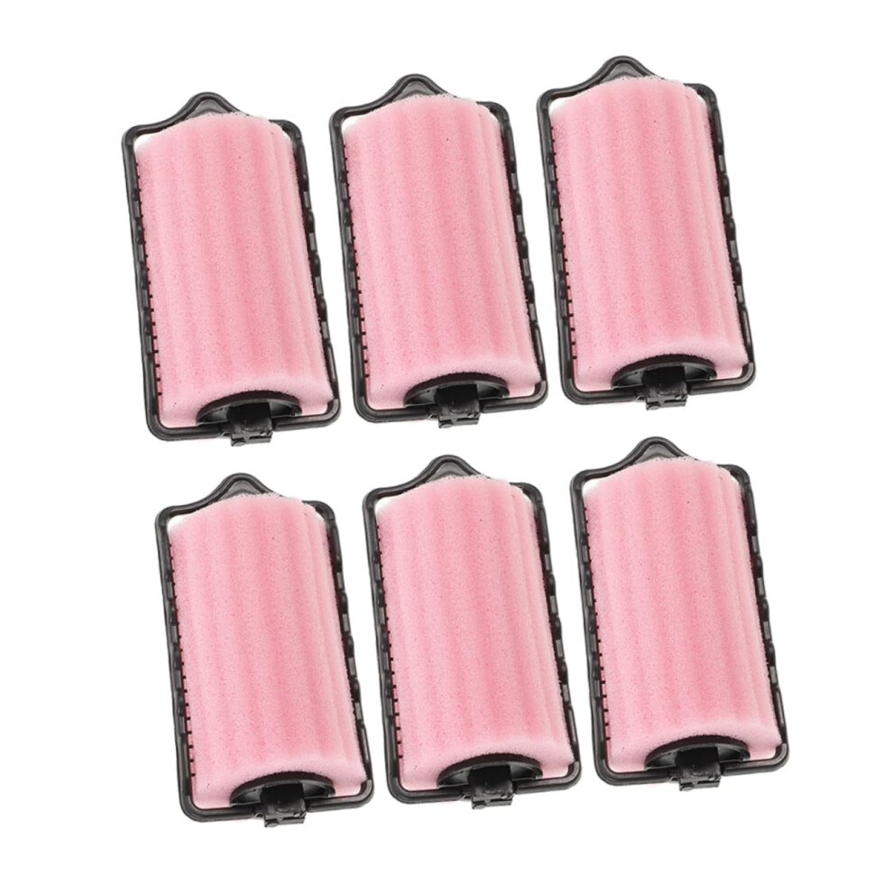 Heatless Hair Curlers 6pcs Large Sponge Rollers for Overnight Comfort and No Heat Damage Styling